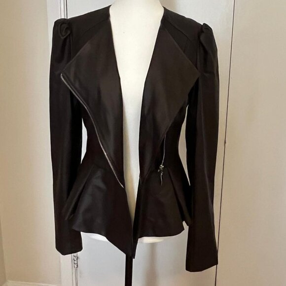 Peplum Fall Jacket – Size 44 (US 8 / Medium) - Picture 5 of 11